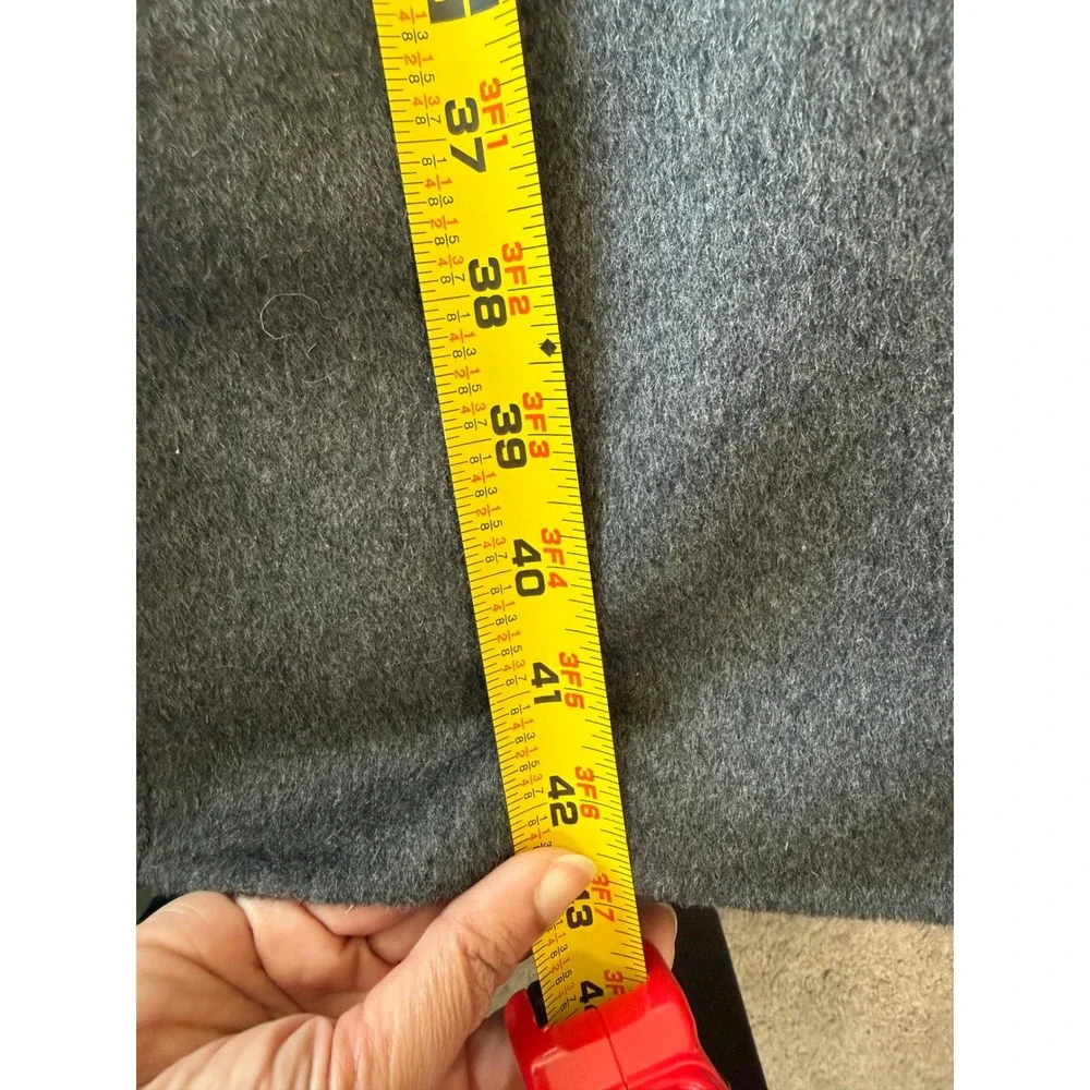 Michael Kors Gray Wool Blend Draped Shawl Collar Long Vest Duster XL - Picture 7 of 8